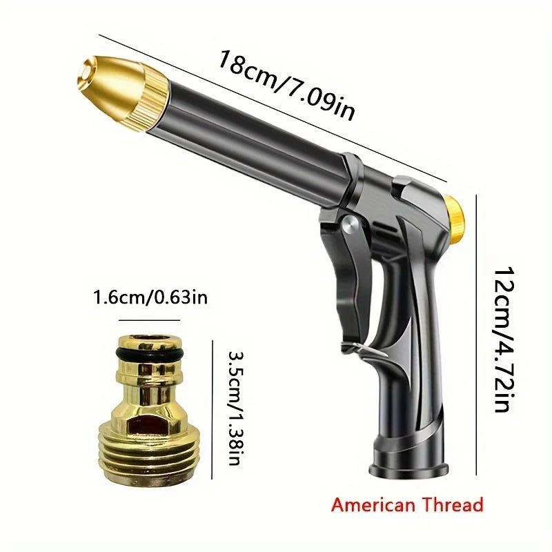 High-Pressure Car Wash Water Gun – Multifunction Garden Hose Garden Hose Spray Gun Axl black