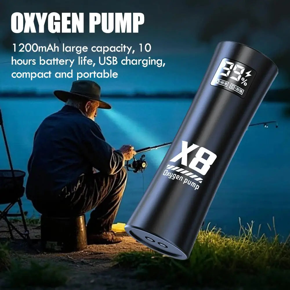 Portable USB Aquarium Air Pump – Silent Mini Oxygenator Aquarium Air Pump Axl