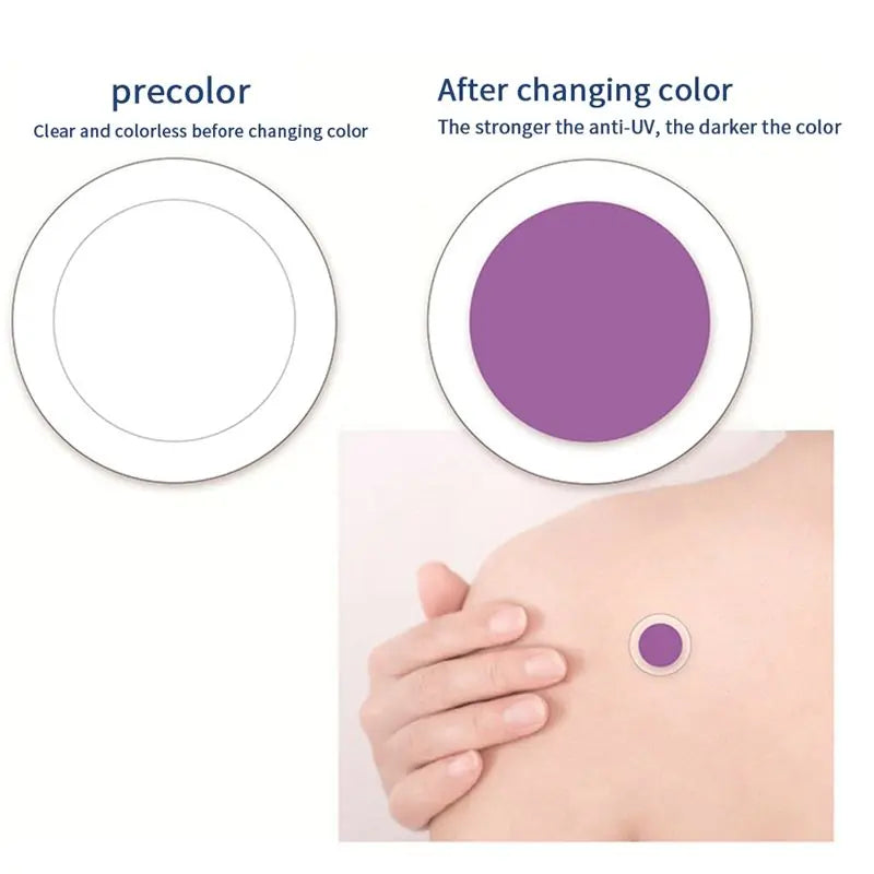 UV Sun Stickers 300 Pack – 15mm Color-Change Sunscreen Patches UV Indicator Stickers Axl