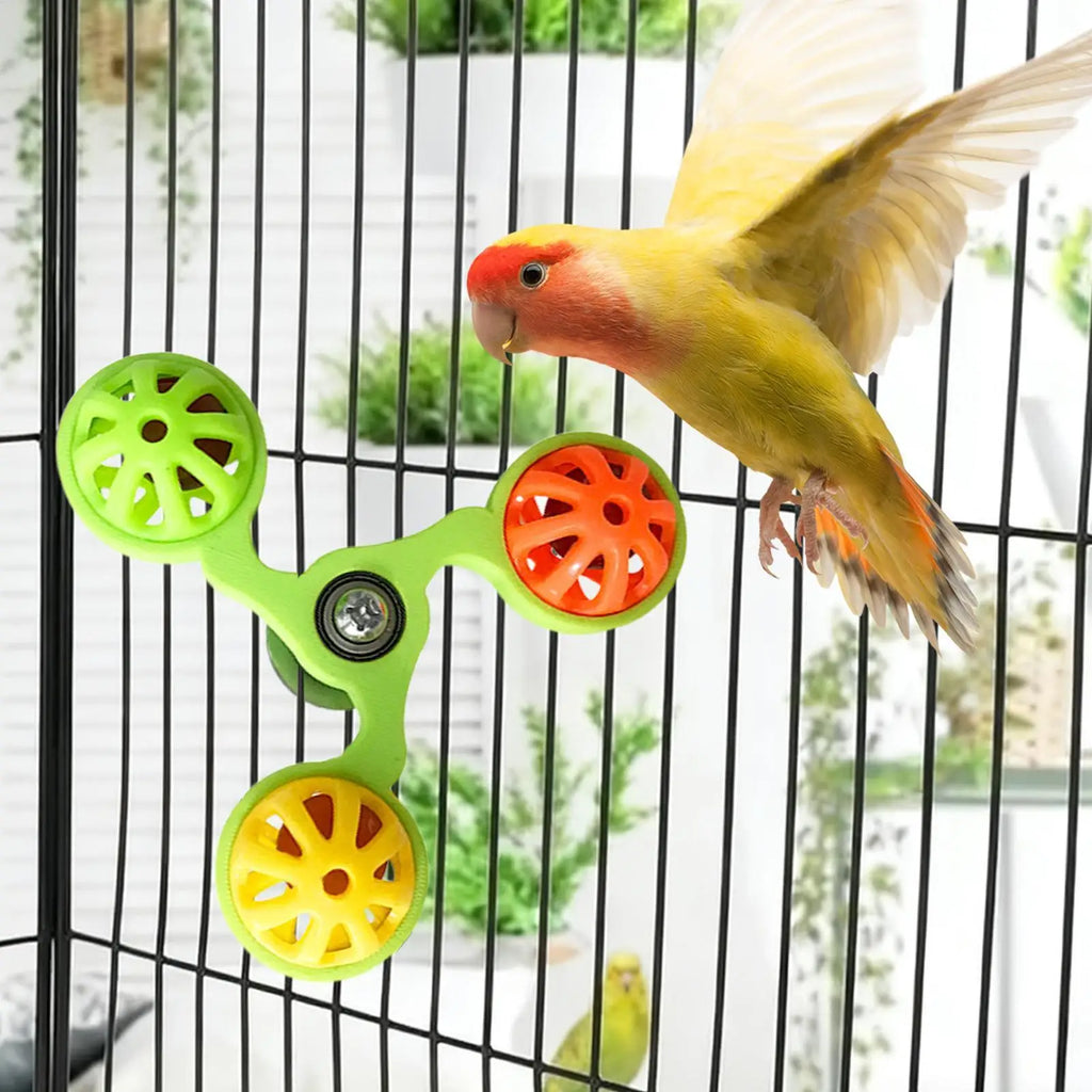 Interactive Rotating Windmill Parrot Toy | Bird Cage Toy Bird Cage Toy Axl
