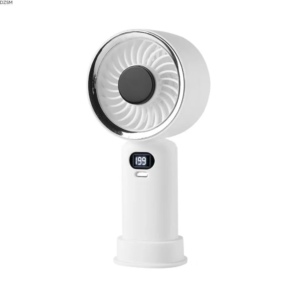 Digital Display Mini USB Rechargeable Portable Fan – Compact Portable Mini Fan Axl