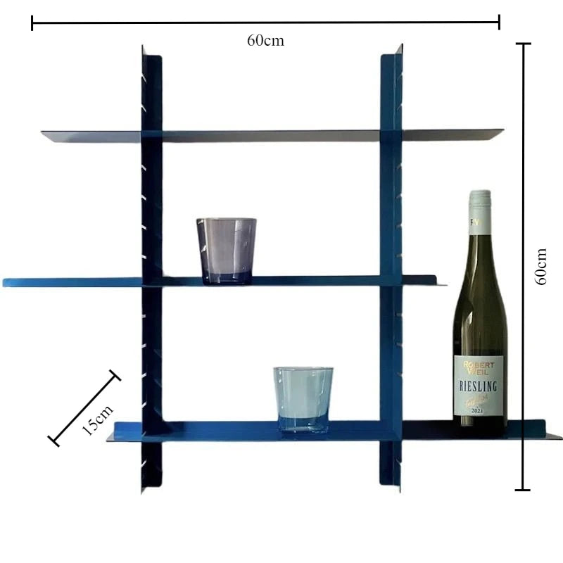Nordic 3-Tier Floating Wall Shelf – Metal Display Storage Rack Floating Wall Shelf Axl