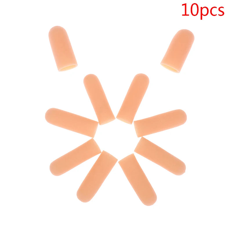 Silicone Gel Finger Protectors 10-Pack – Thumb & Toe Caps Finger Toe Protectors Axl