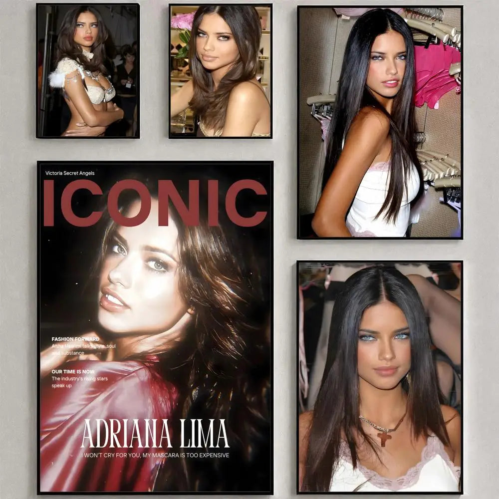 Adriana Lima HD Poster – Waterproof Sticky Wall Art Decor Wall Art Poster Axl
