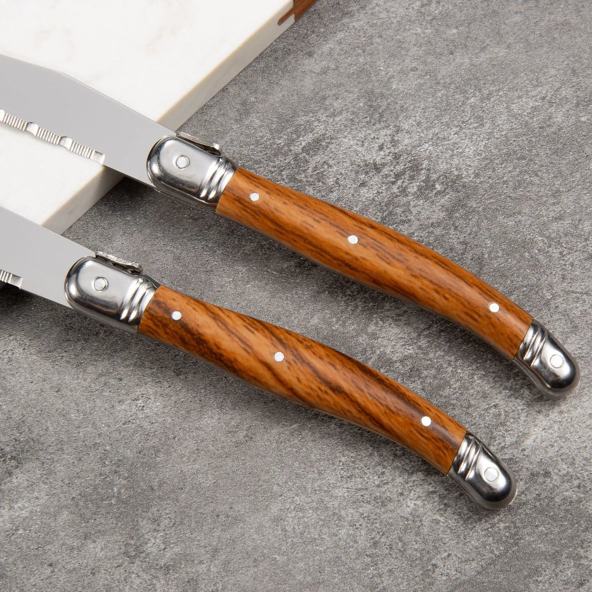 Laguiole Steak Knives & Forks Set – Stainless Steel Cutlery Steak Knife Set Axl