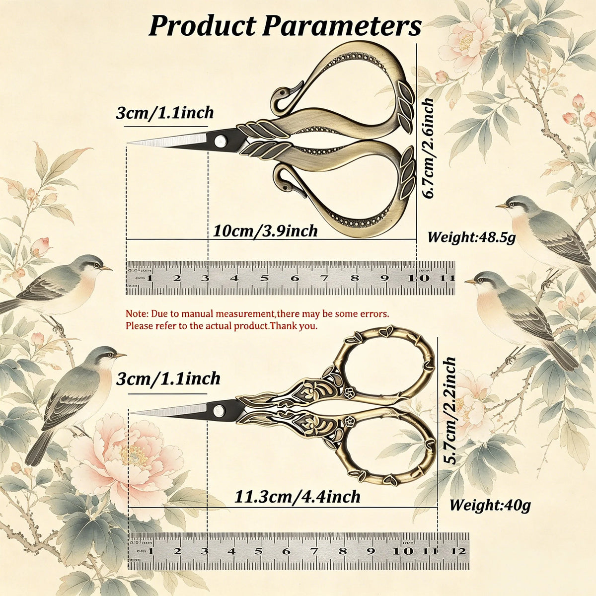 Embroidery Scissors – Stainless Steel Sewing Shears 1-2 Pcs Embroidery Scissors Axl