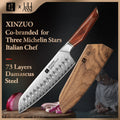 XINZUO x Uliassi 73-Layer Damascus Santoku Knife 7.28" Damascus Santoku Knife Axl China Mainland
