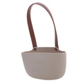 Kitchen Sink Hanging Drain Basket – Sponge & Soap Holder Sink Organizer Basket Axl Light coffee color