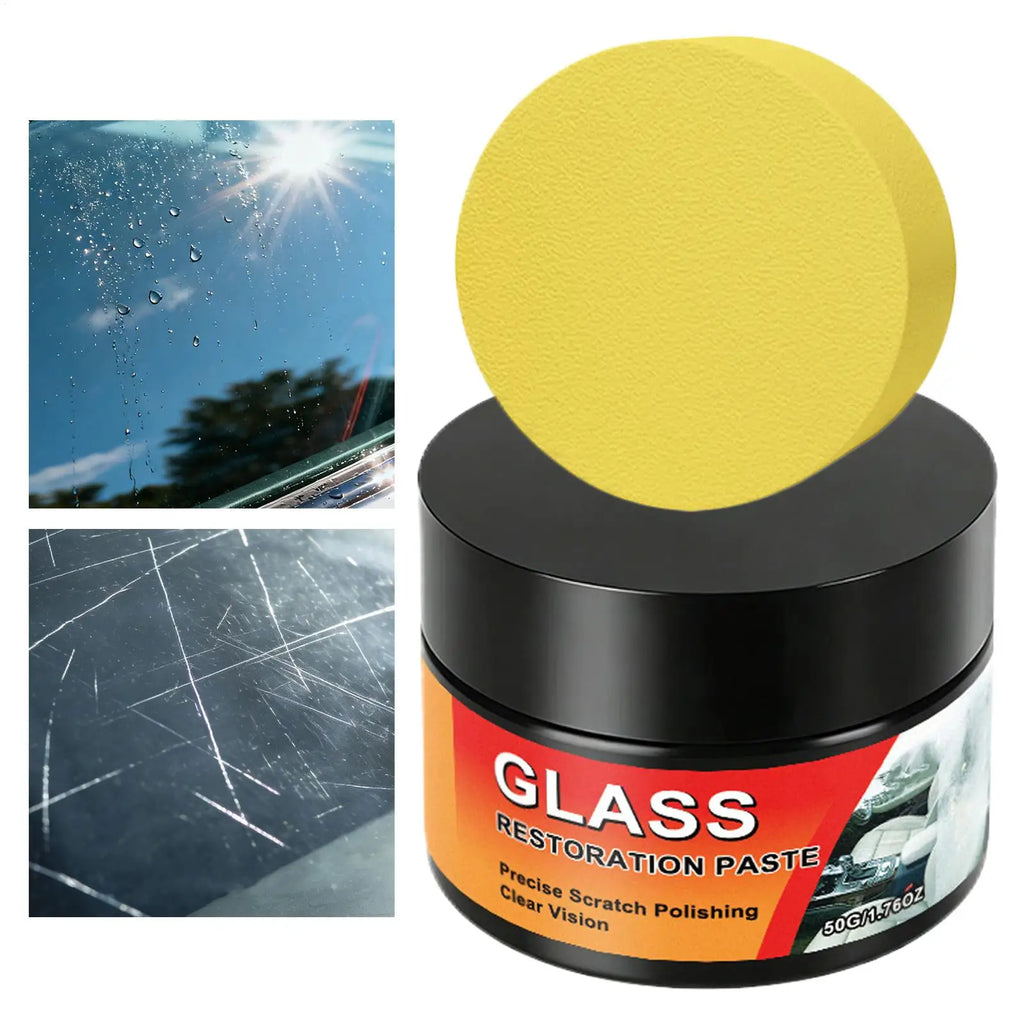 Glass Scratch Remover 50g – Windshield Polishing Wax Kit Glass Scratch Remover Axl