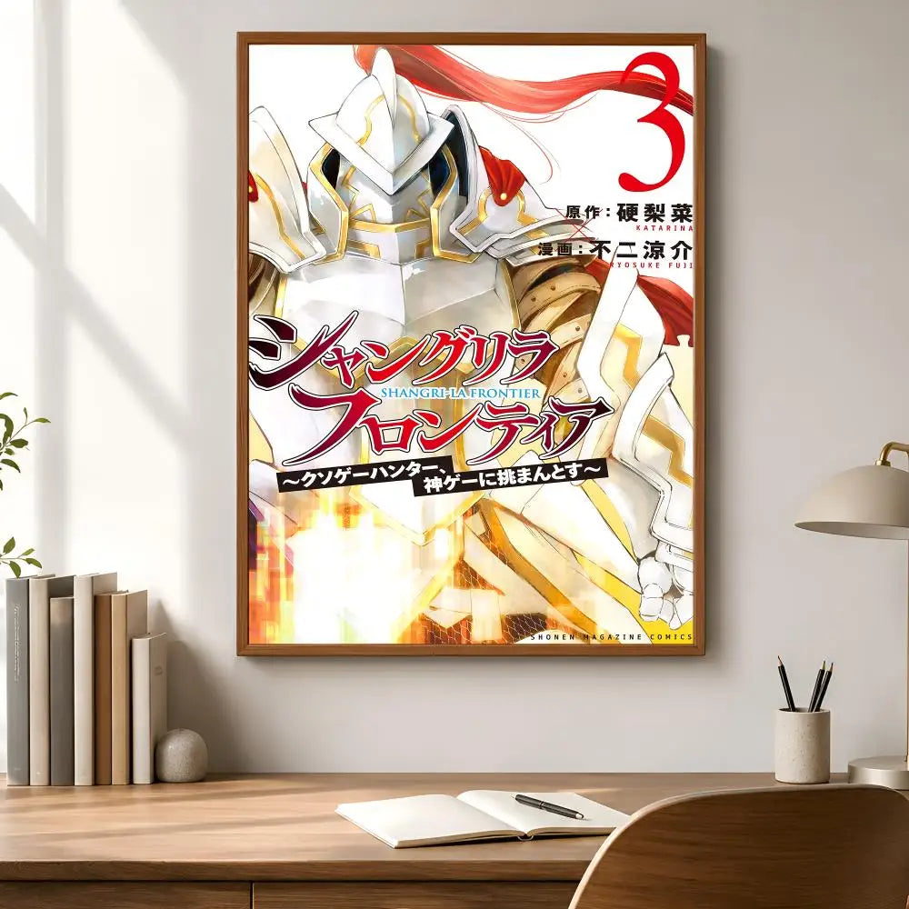 Shangri-La Frontier Poster – Self-Adhesive HD Wall Art Wall Art Poster Axl