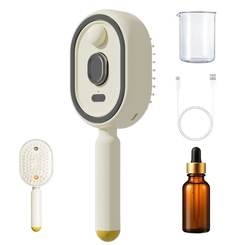 Rechargeable Steam Hair Brush – Detangling & Smoothing Comb Steam Hair Brush Axl