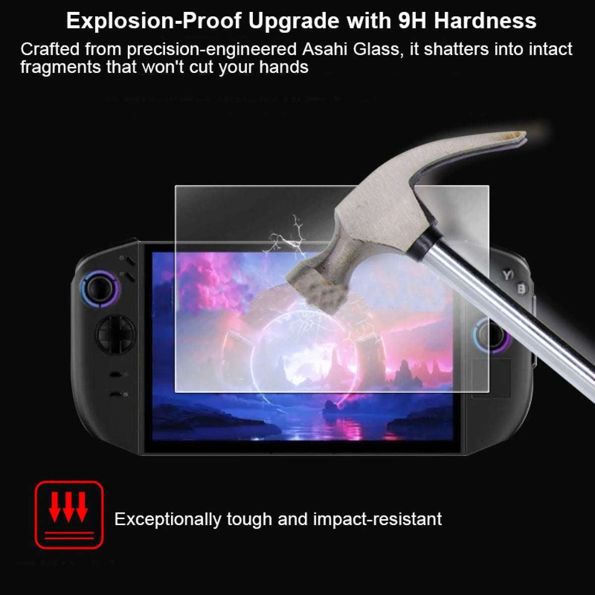 Legion Go 2 Screen Protector – 9H Tempered Glass, Anti Blue Light Screen Protector Axl