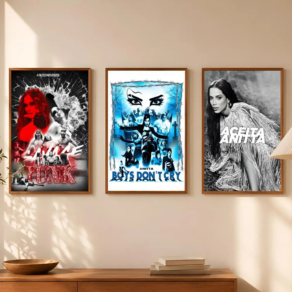 Anitta HD Self-Stick Wall Art Poster – Waterproof Home Decor Wall Art Poster Axl