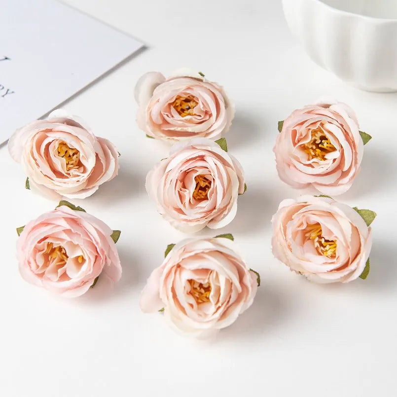 Silk Artificial Rose Heads 40/80 Pcs – Wedding & Home Decor Artificial Flowers Axl 7 80 pcs