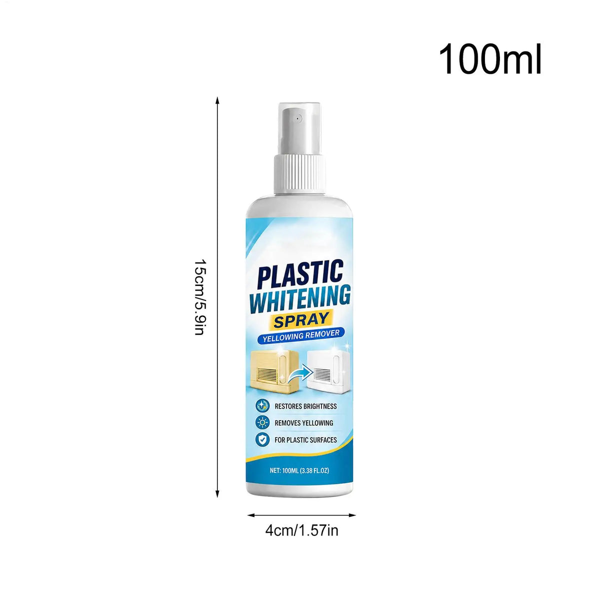 Yellow Stain Remover Spray 100ml – Brightening Cleaner Surface Brightening Spray Axl