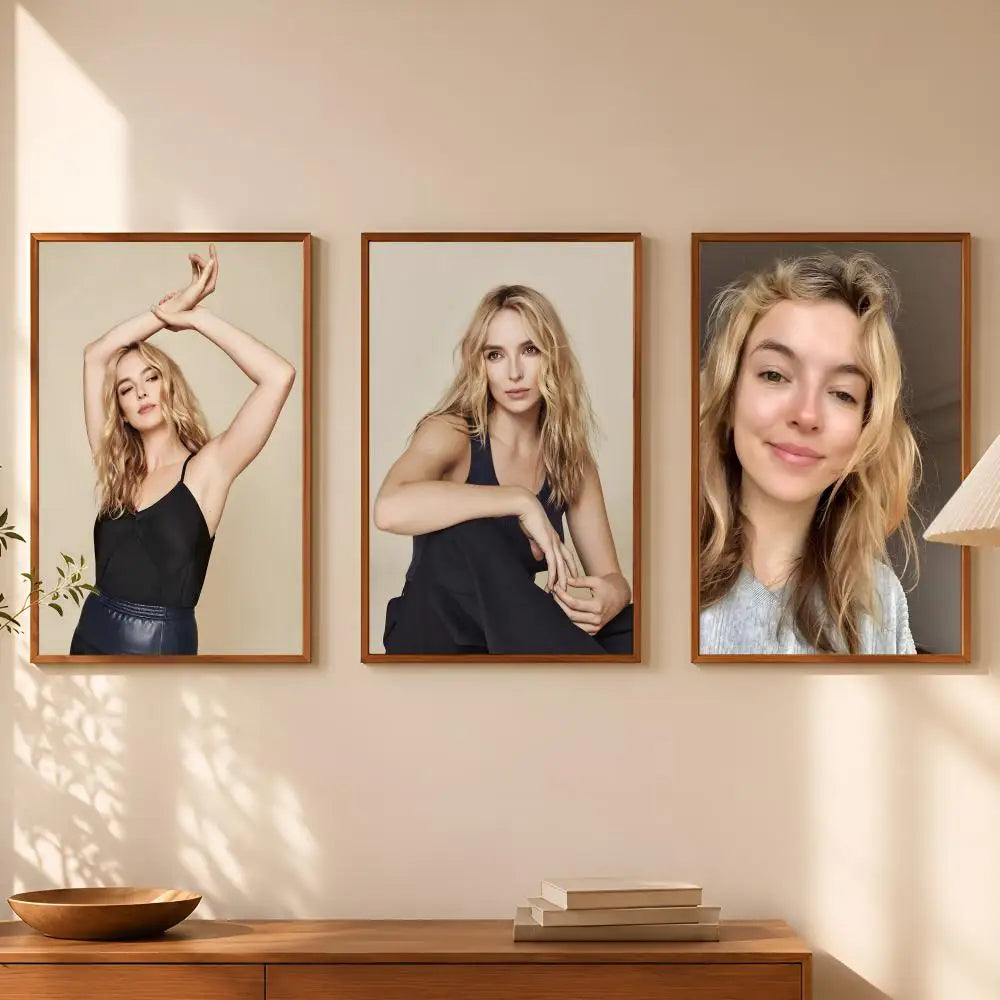 Jodie Comer HD Self-Stick Wall Art Poster – Waterproof Decor Wall Art Poster Axl