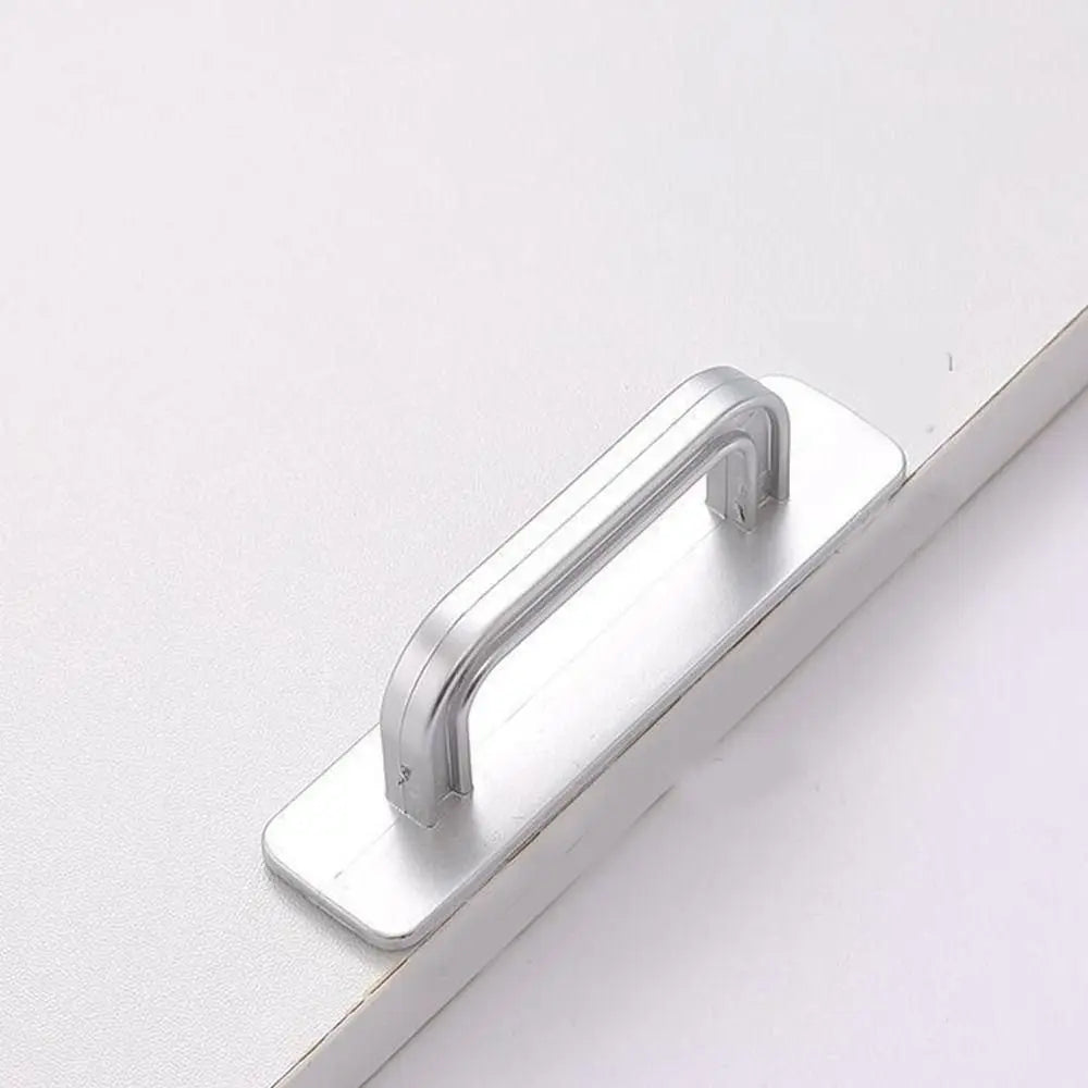 Self-Adhesive Cabinet Drawer Handles – No-Drill Door Knobs Cabinet Door Handle Axl silver-Small