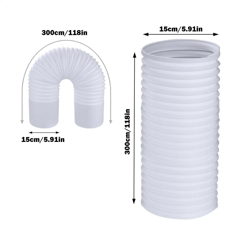Portable AC Exhaust Hose Replacement – Flexible Vent Duct AC Exhaust Hose Axl
