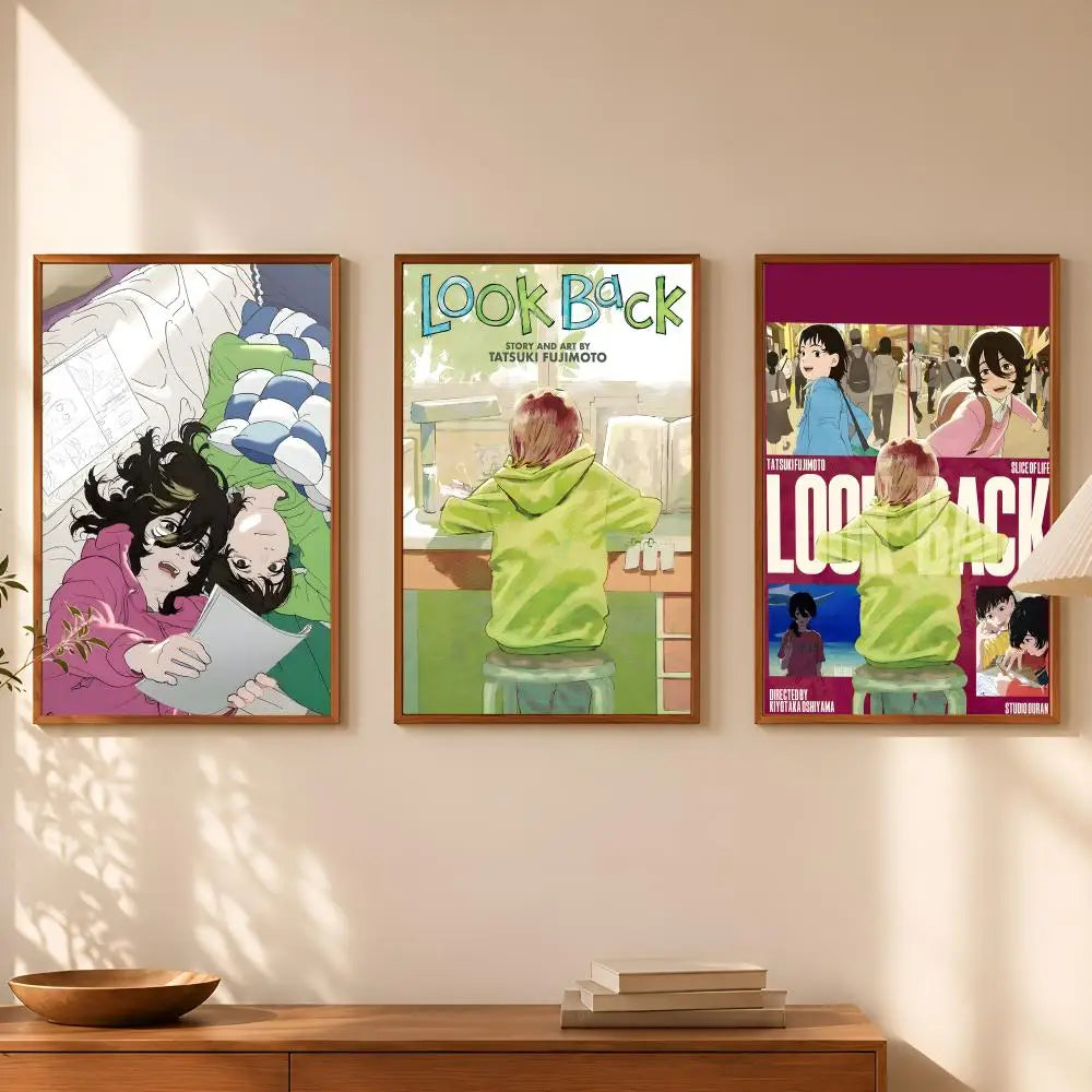 Look Back Manga HD PVC Self-Stick Wall Art Poster – Waterproof Wall Art Poster Axl
