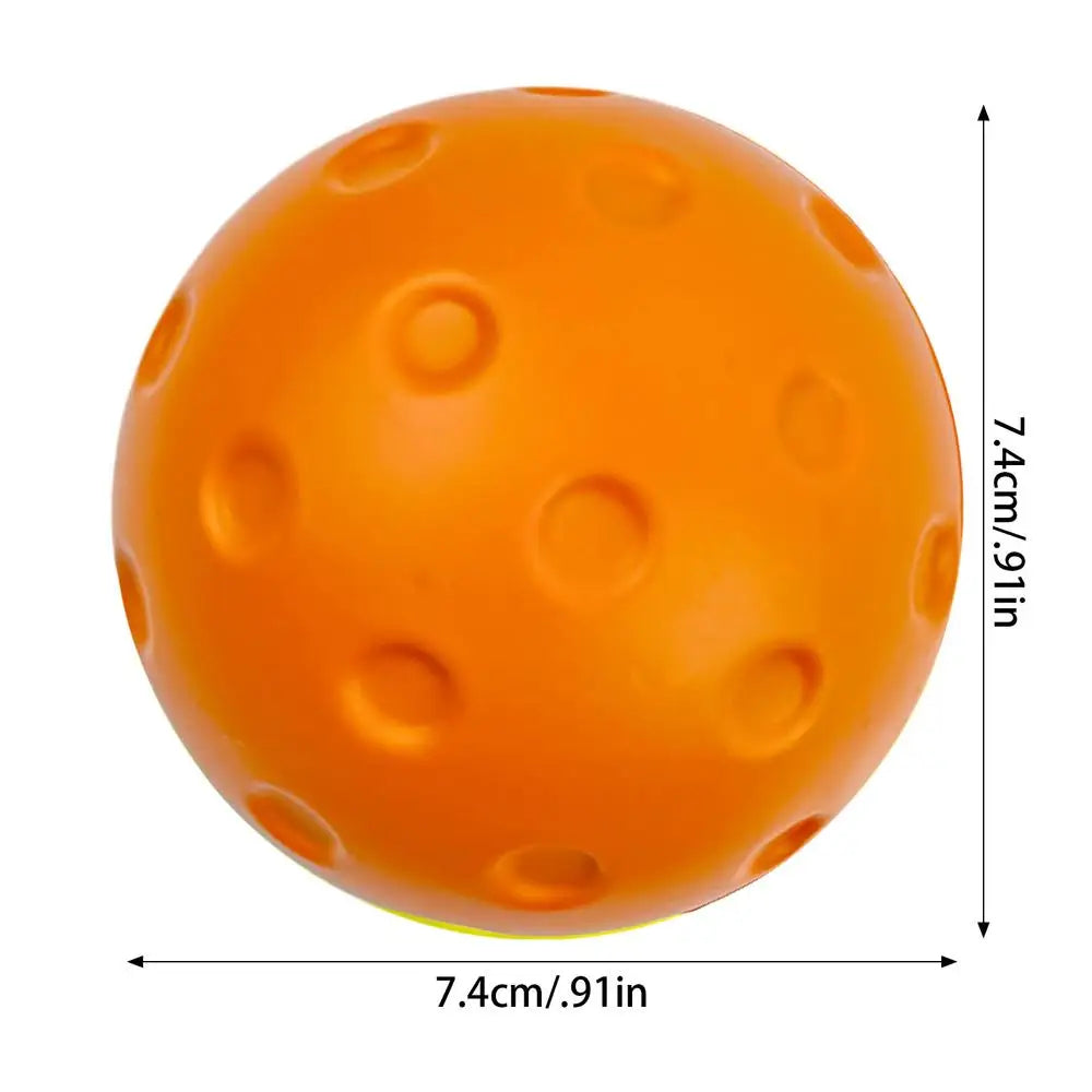 Silent PU Foam Pickleball Training Ball – Low-Noise Indoor Pickleball Training Ball Axl Orange