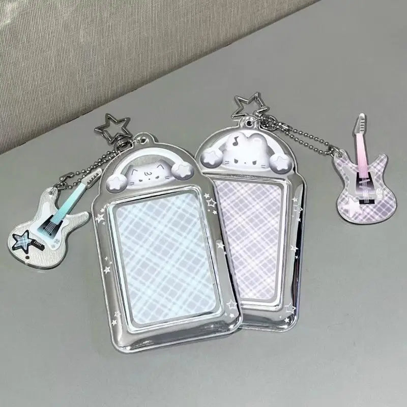 3-Inch Cat Photocard Holder Keychain – PVC Bag Pendant Photocard Holder Keychain Axl
