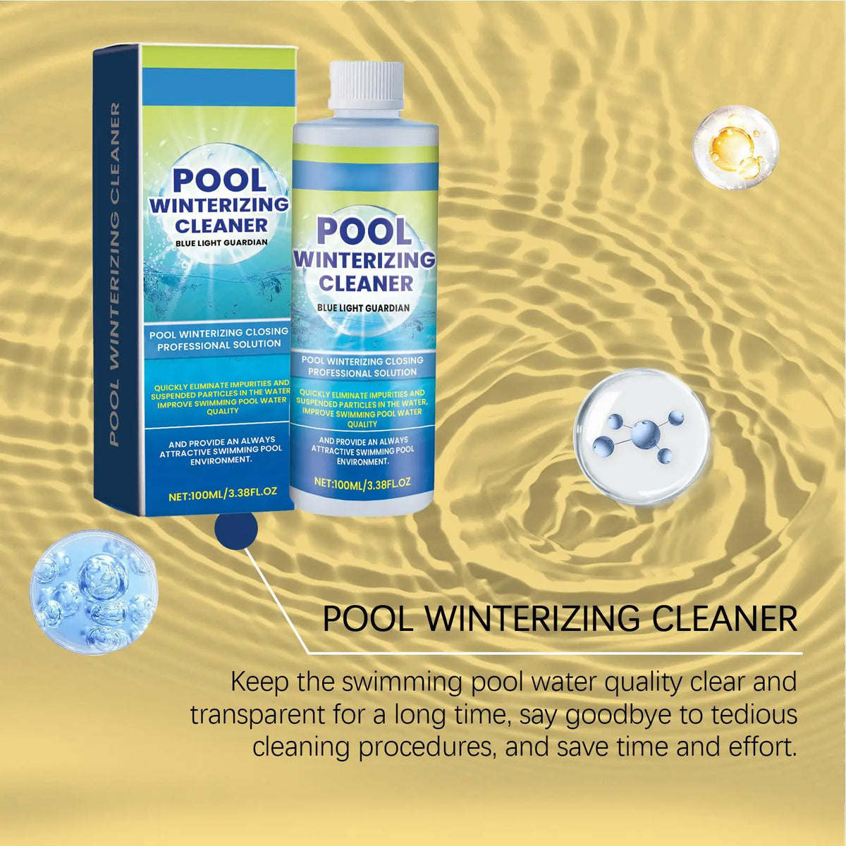 Pool Water Clarifier 100ml – Flocculant for Pools & Hot Tubs Pool Clarifier Axl