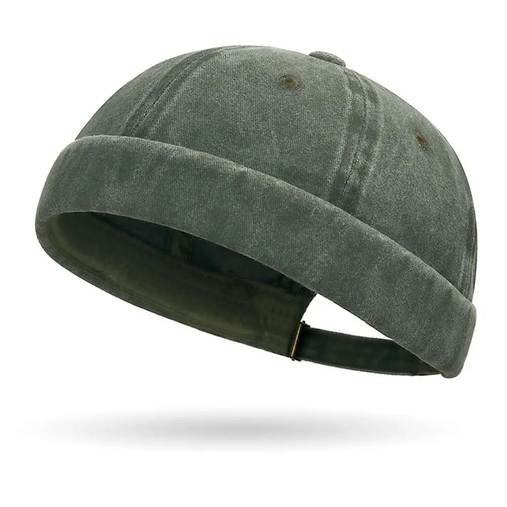 Unisex Knit Beanie Hat – Cuff Docker Skullcap Men & Women Knit Beanie Hat Axl dark green