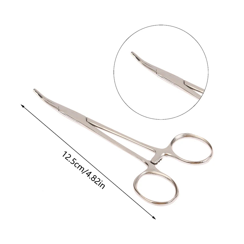 Stainless Steel Locking Hemostatic Forceps | 12.5–18cm Locking Forceps Clamp Axl 125mm Elbow
