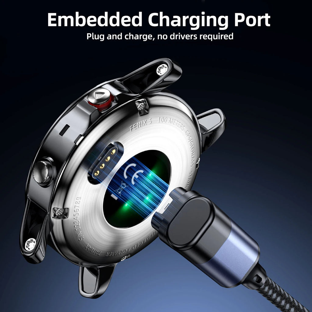 Type-C USB Charger Cable for Garmin Fenix, Venu & Forerunner Smartwatch Charger Cable Axl