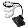 5X Magnifier Lamp 48 LED Desktop Folding Light – Welding & Detail Work Magnifier Lamp Axl black