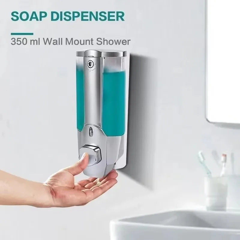 Wall Mounted Soap Dispenser 350ml – Silver ABS Pump Soap Dispenser Axl