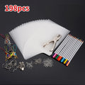 Heat Shrink Plastic Sheets – DIY Shrinky Art Film Craft Kit Shrink Art Craft Kit Axl 198Pcs