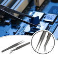 Precision Stainless Steel Tweezers Set – Straight & Curved Tips Precision Tweezers Set Axl China Mainland
