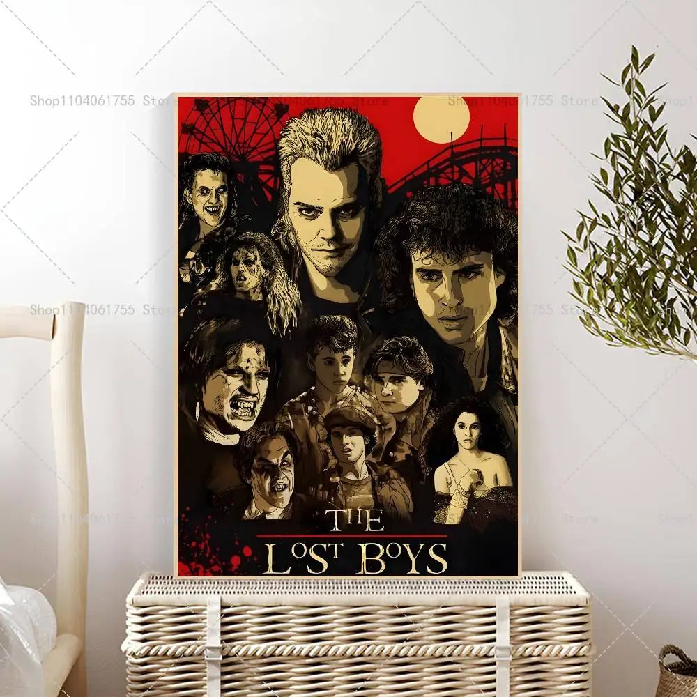 Lost Boys 1987 Classic Movie Poster – Self-Adhesive Wall Art Movie Wall Poster Axl 10x15cm No Frame z8