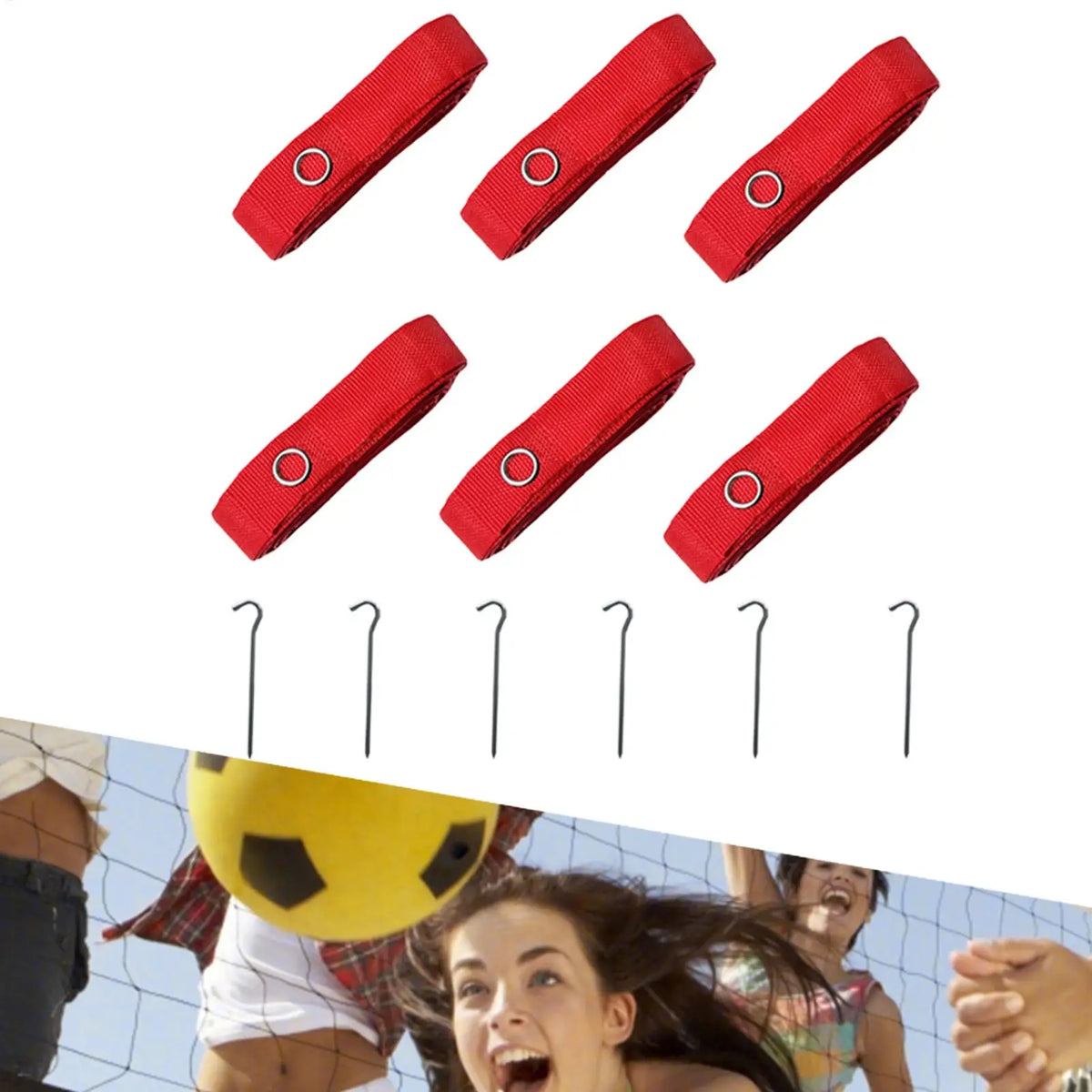 Beach Volleyball Court Boundary Cords – Portable & All-Weather Volleyball Court Boundary Axl