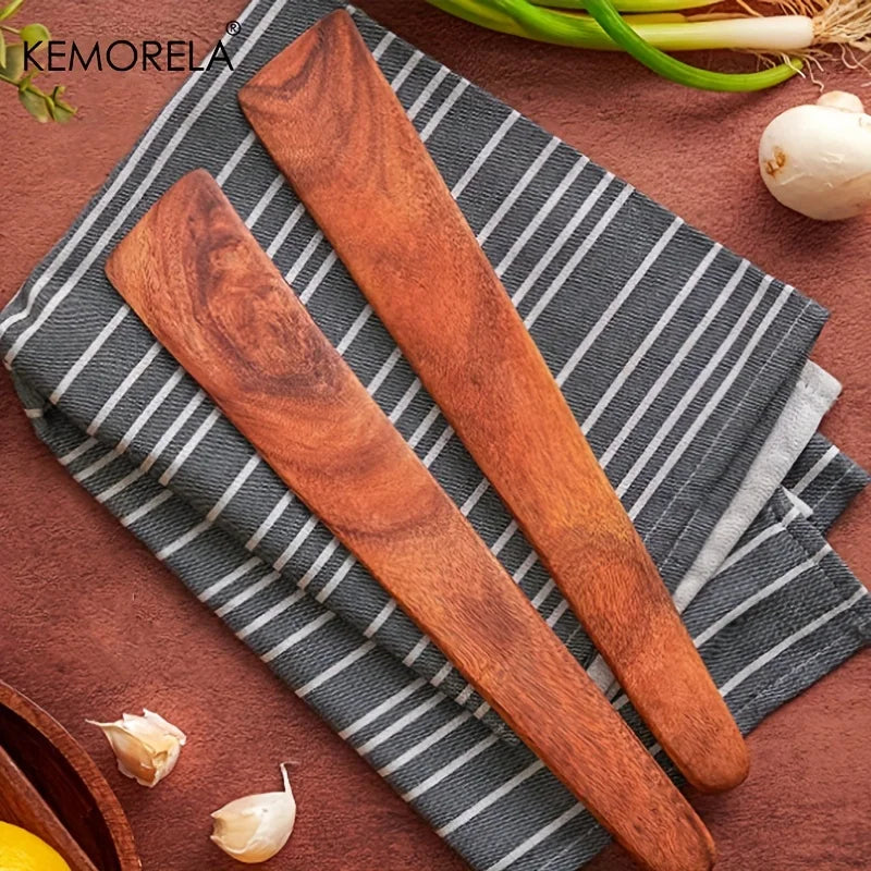Teak Wood Triangular Cooking Spatula – Kitchen & Camping Tool Wooden Cooking Spatula Axl