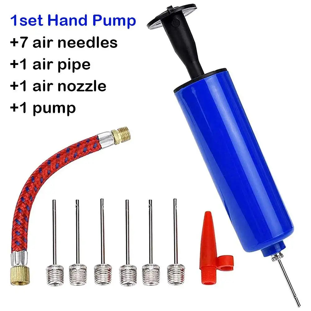 Mini Hand Ball Pump Kit – 7 Needles for Soccer & Basketball Ball Pump Inflator Axl