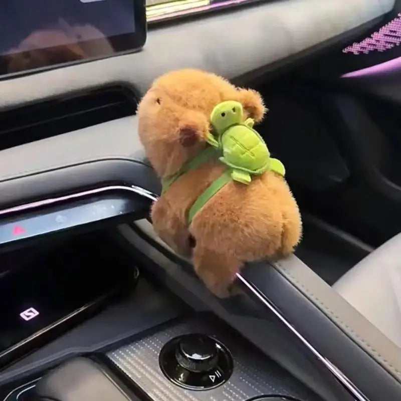 Capybara Plush Car Arm Band – Cute Interior Decor Accessory Car Plush Decor Axl