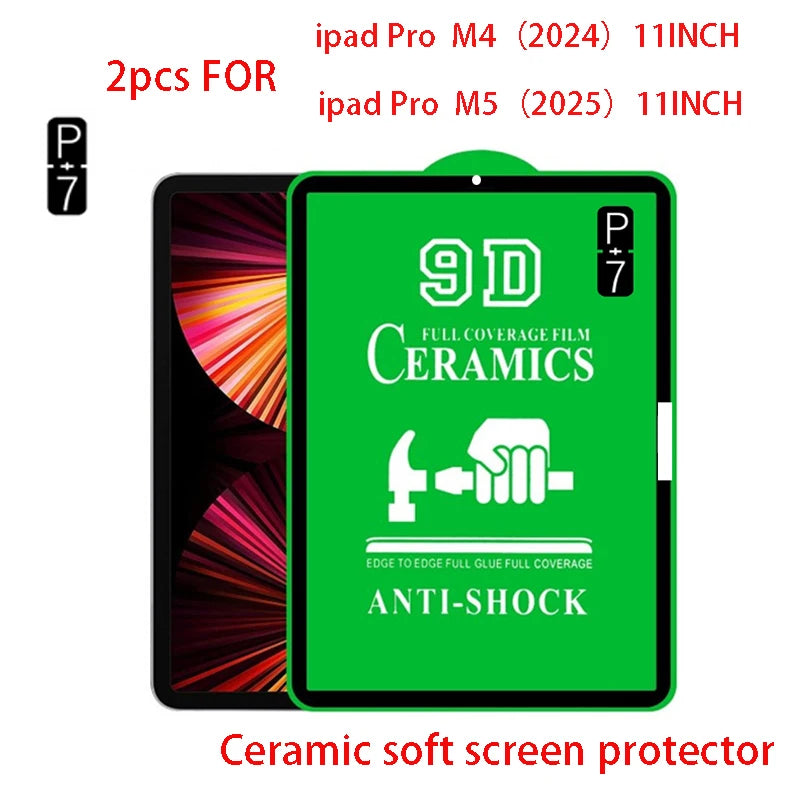 2-Pack HD Soft Screen Protector – iPad Pro 11" M4 2024 & M5 2025 Tablet Screen Protector Axl FOR PRO 11(m5)2025