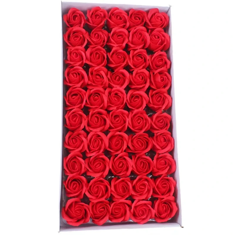 Soap Rose Artificial Flowers for Wedding, Gift & Home Décor Artificial Flower Heads Axl color 5 50 pcs