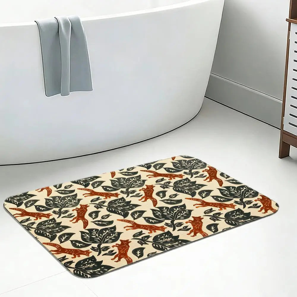 Nordic Forest Diatomite Bath Mat – Quick Dry & Non-Slip Diatomite Bath Mat Axl
