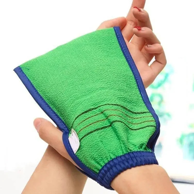 Two-Sided Exfoliating Bath Glove – Body Scrubbing Shower Mitt Exfoliating Bath Glove Axl