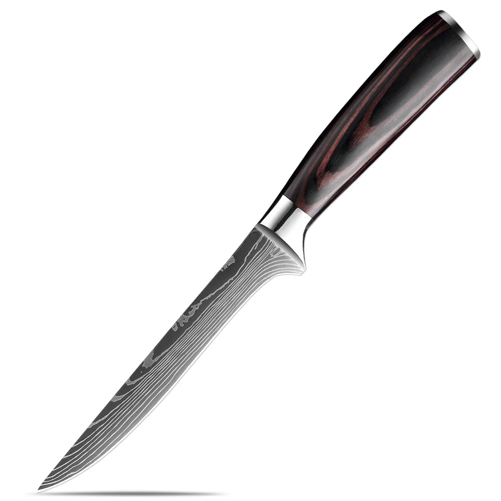 XITUO Damascus Chef Knife Set 1–10 Pcs | Ultra-Sharp Kitchen Knives Chef Knife Set Axl Boning Knife