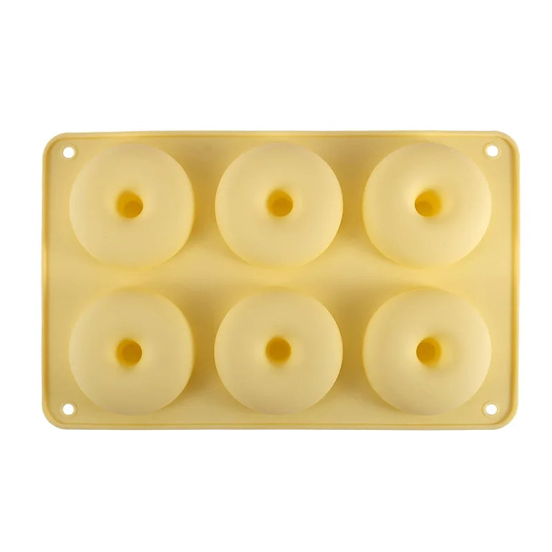 Food Grade Silicone Donut & Macaron Mold | Cookie Baking Tool Silicone Baking Mold Axl Yellow