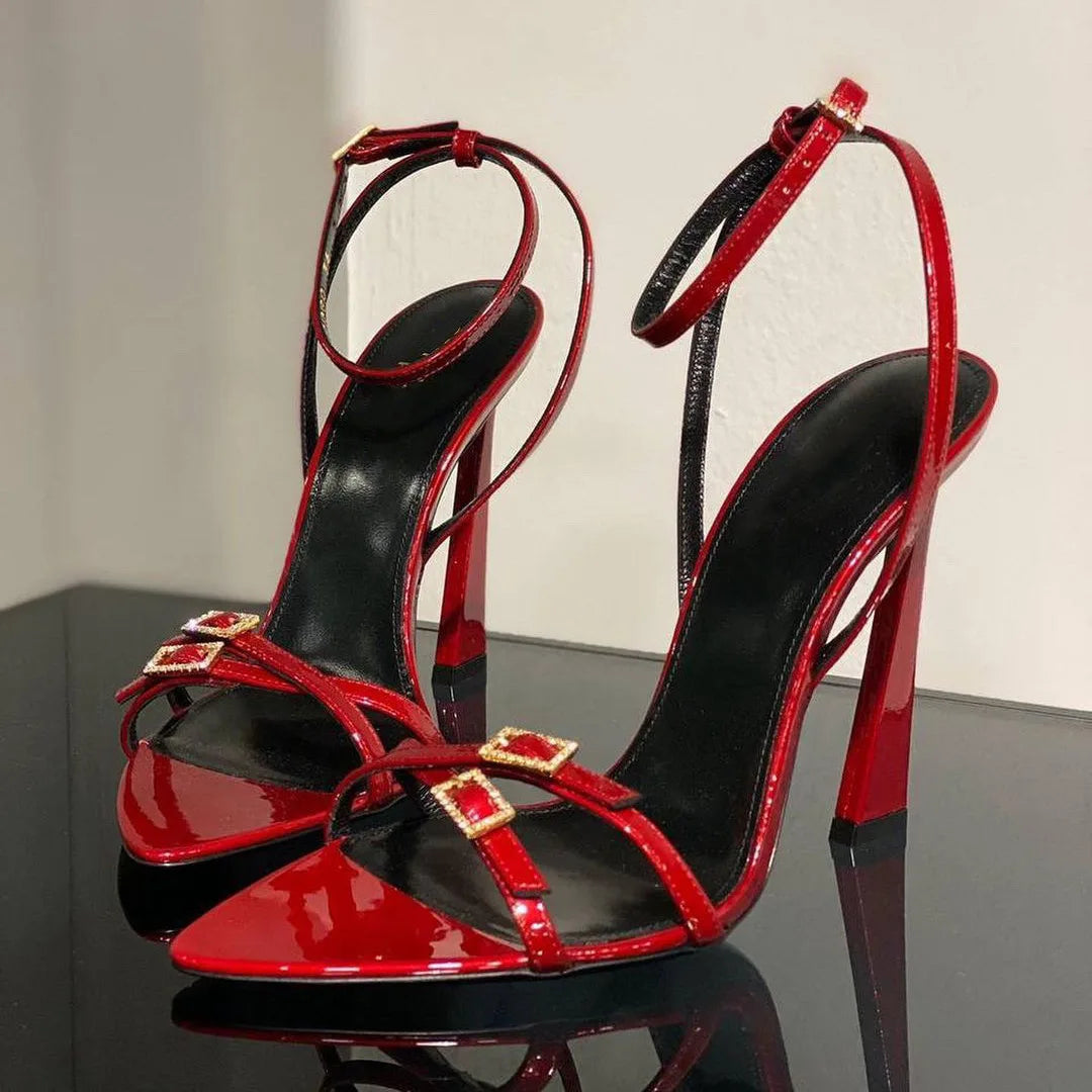 Women's High Heel Slingback Sandals – Pointed Toe Mary Jane High Heel Sandals Axl