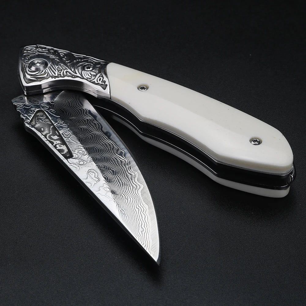 XUAN FENG Folding Pocket Knife – Ox Bone Handle | X201 Folding Pocket Knife Axl