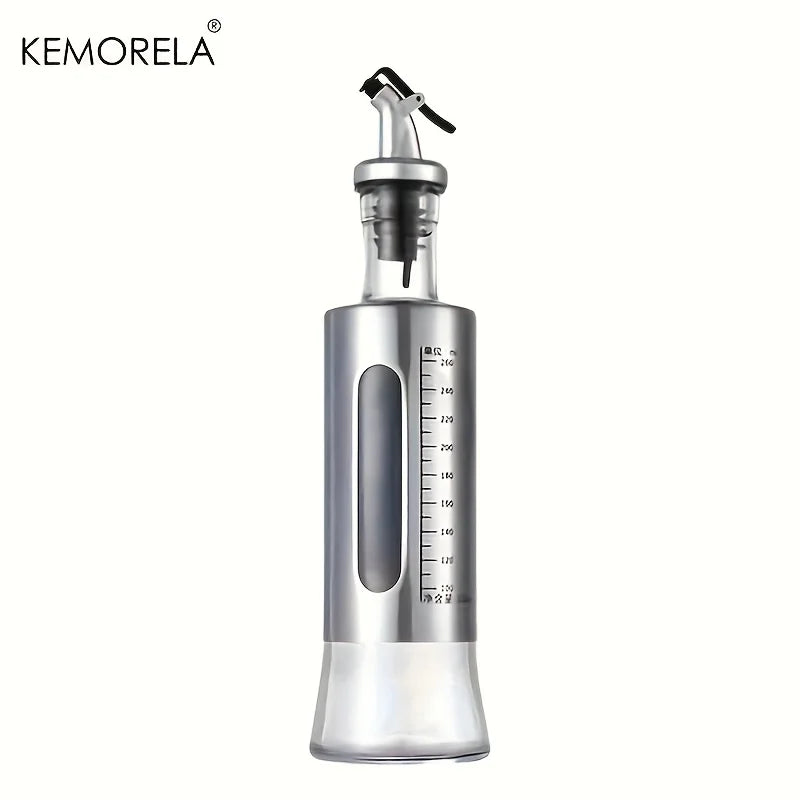 KEMORELA Glass Olive Oil Dispenser Bottle with Switch & Scale Oil Dispenser Bottle Axl M