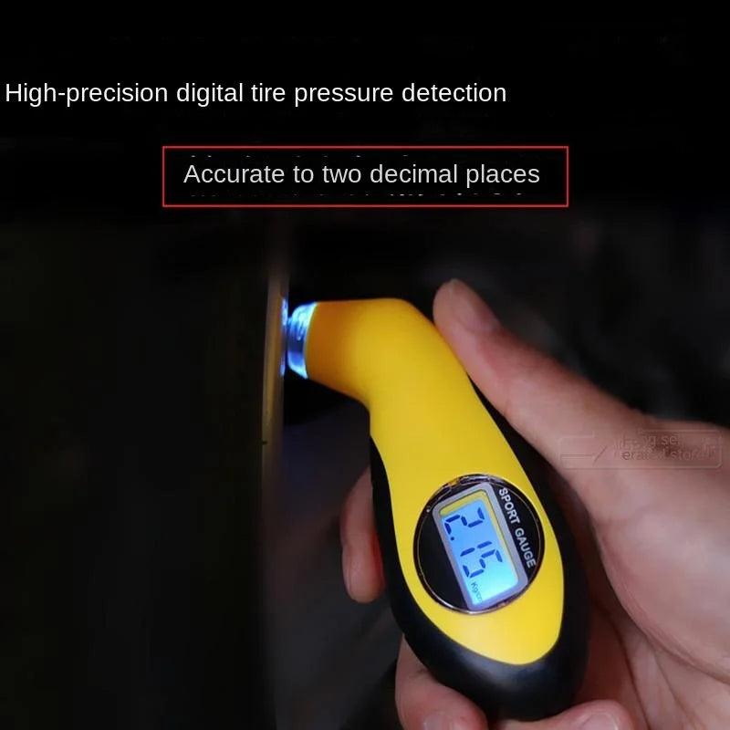 Digital LCD Tire Pressure Gauge – Handheld Car Safety Tool Tire Pressure Gauge Axl