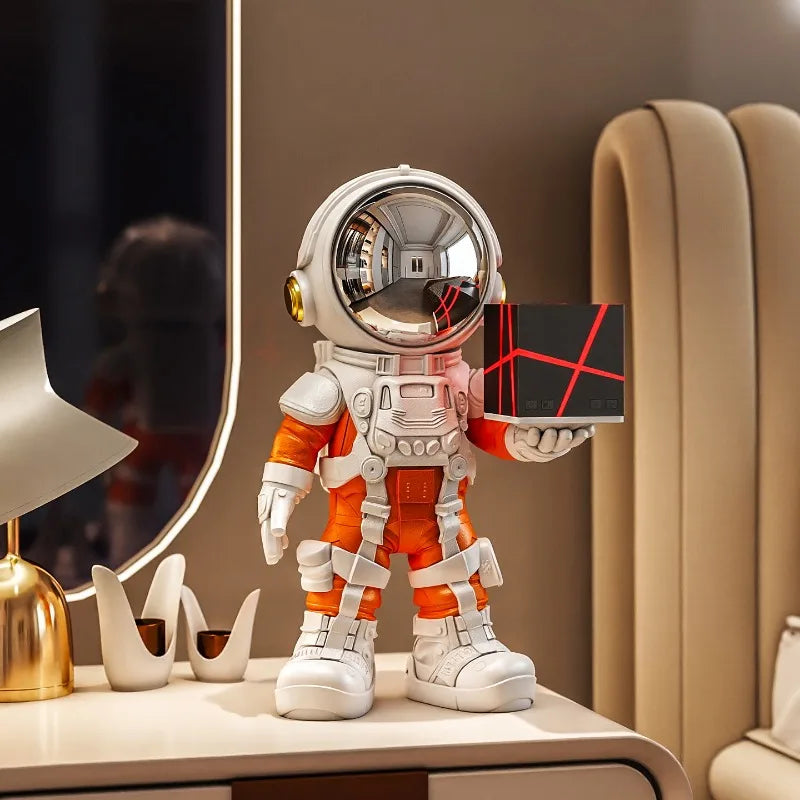 Astronaut Bluetooth Speaker Statue – Modern Resin Figurine Bluetooth Speaker Figurine Axl