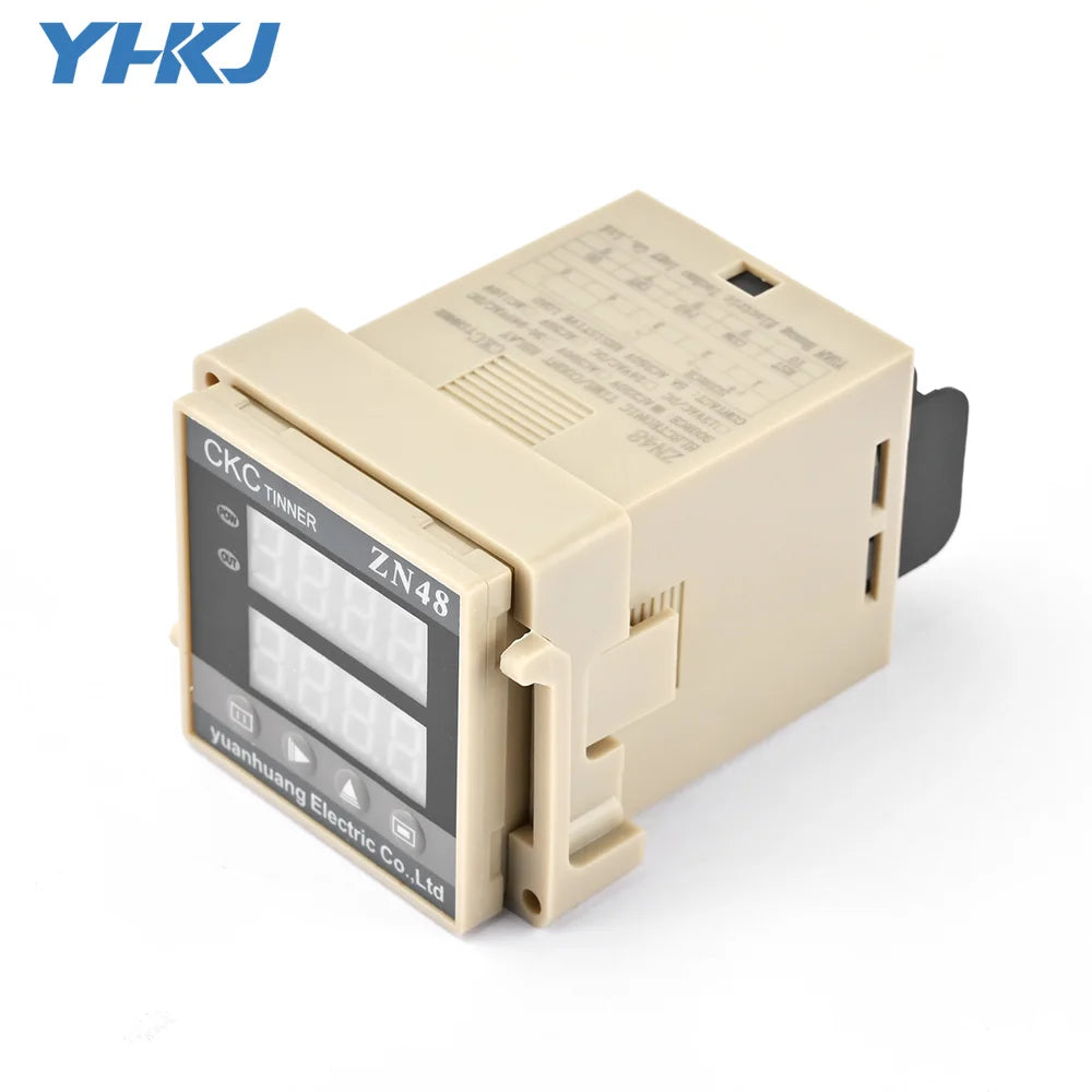 ZN48 Digital Time Relay Counter 220VAC 380VAC 24VDC | CKCTINNER Digital Timer Relay Axl
